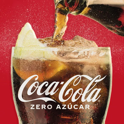 Coca-Cola Zero Azúcar - Refresco de cola sin azúcar, sin calorías - Pack 24 latas 330 ml