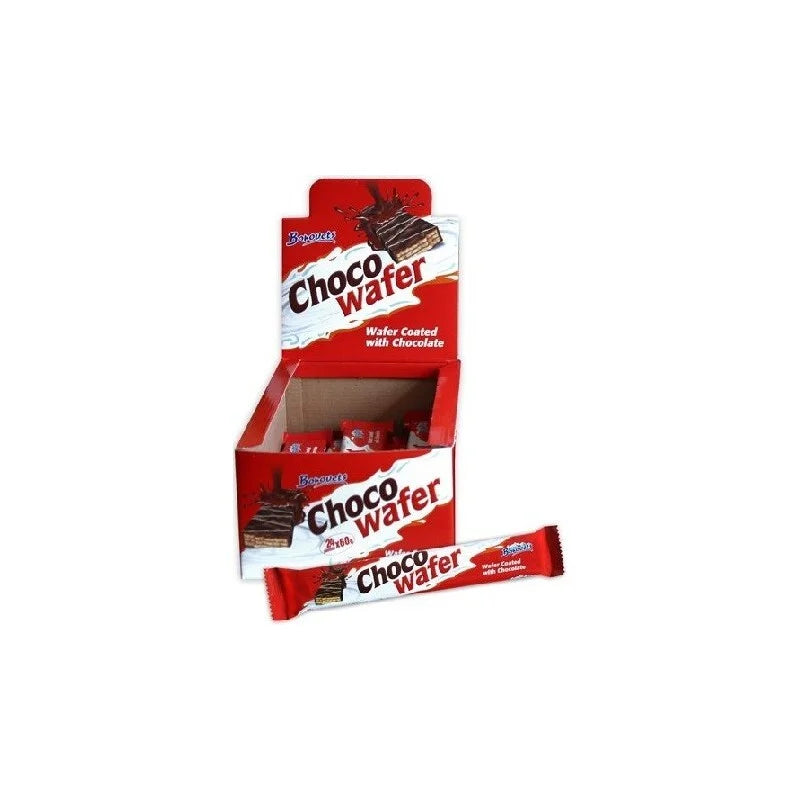 CHOCO WAFER KAKAO Verpackung 24 Einheiten x 60 Gr