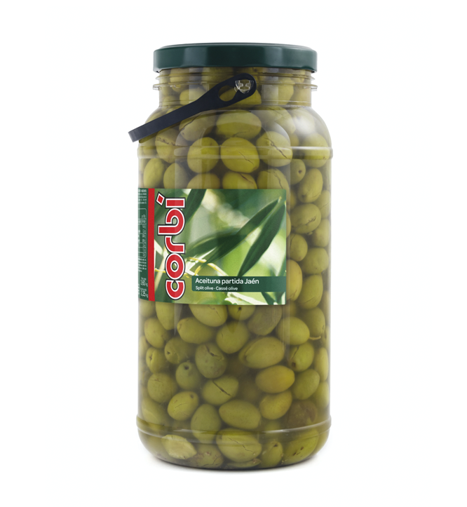 CORBÍ Aceituna partida Jaén 3.800 Ml  ¡Descubre el verdadero sabor de