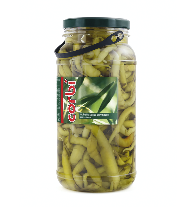 CORBÍ Peperoncino basco in aceto 1,5 Kg Ml Godetevi il sapore unico