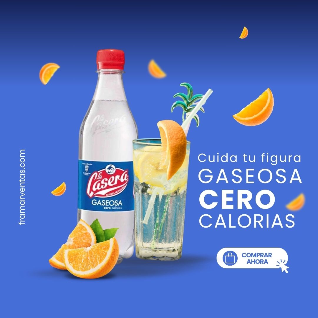 Gaseosa cero calorías - La Casera - 50 cl LA CASERA GASEOSA 500 PET 12 BOT