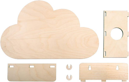 Kinder-Wandlampen-Set, Wolke, 31 x 18,5 x 7,5 cm, Holz, Kinderzimmer