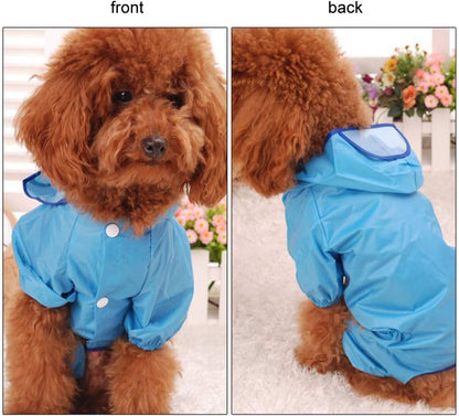 Gabardina Perro 1pcs del Animal doméstico del Impermeable, Impermeable Capa del Perro del Perrito del caniche tintadas para Mascotas Impermeable Ropa...