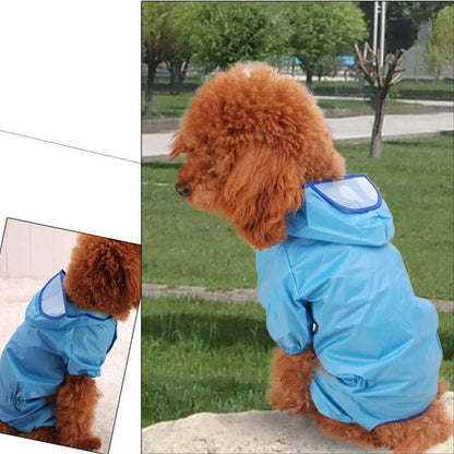 Gabardina Perro 1pcs del Animal doméstico del Impermeable, Impermeable Capa del Perro del Perrito del caniche tintadas para Mascotas Impermeable Ropa...