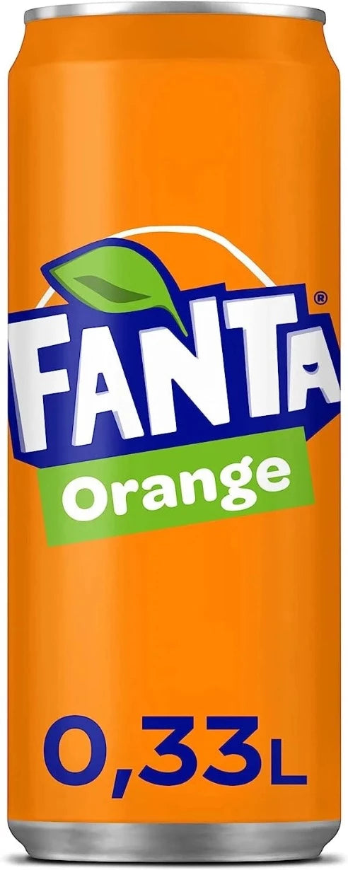 Fanta Refresco de naranja - Paquete de 24 x 330 ml - Total: 7920 ml