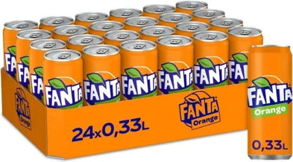 Fanta Refresco de naranja - Paquete de 24 x 330 ml - Total: 7920 ml