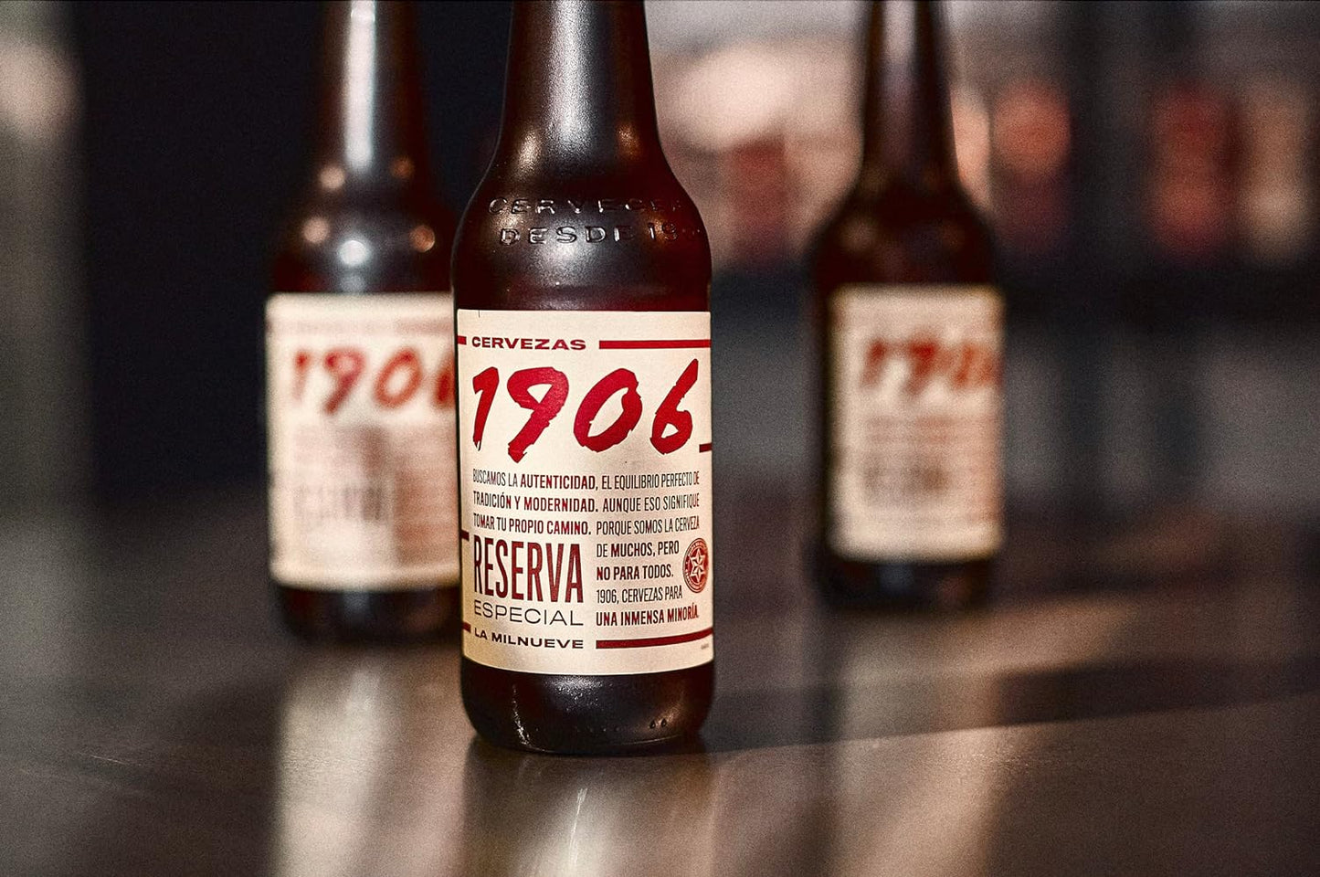 Birra Lager 1906 Riserva Speciale - Extra, Confezione da 6 Bottiglie x 33 cl, Sapore amaro e Aroma tostato, Premiata a livello internazionale, 6,5% di volume alcolico