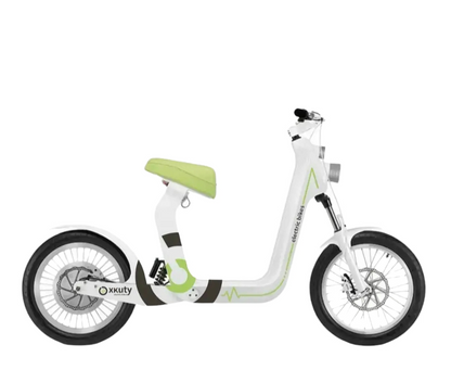 XKUTY Moto Eléctrica para Adultos Blanca-Verde