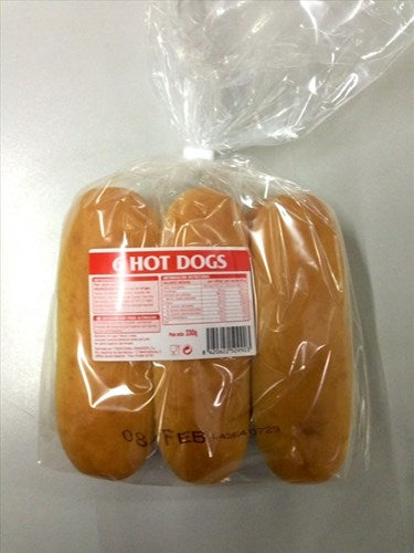 PANE HOT DOG 330 Gr. (6 unità) PER CONFEZIONE SCATOLA DA 6 CONFEZIONI