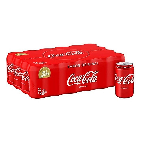 Coca-Cola Original Flavour - Cola Soft Drink - Confezione da 5 scatole da 24 lattine da 330 ml