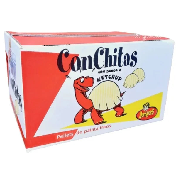 CONCHITAS DE KETCHUP EXPOSITOR 30 BOLSITAS DE CONCHITAS 30 GR