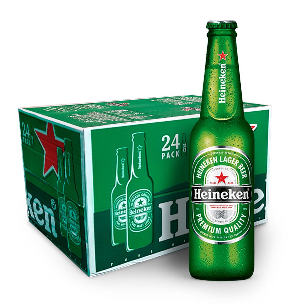 Cerveza Heineken Botellín 33cl Caja 24 U.