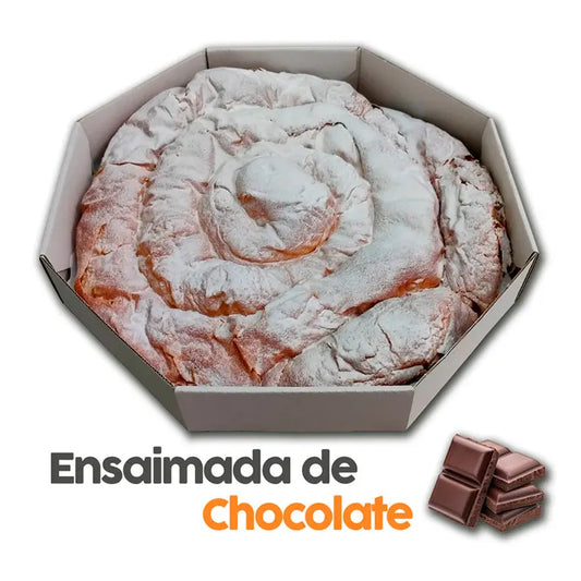 Ensaimada rellena de chocolate Elaborada de manera tradicional con ingredientes de primera calidad. N / 350 G median