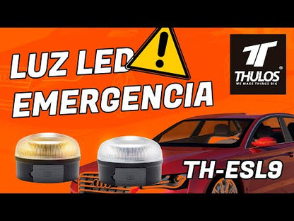 Luce di emergenza a LED, luce bianca fissa/lampeggiante ambra.TH-ESL9