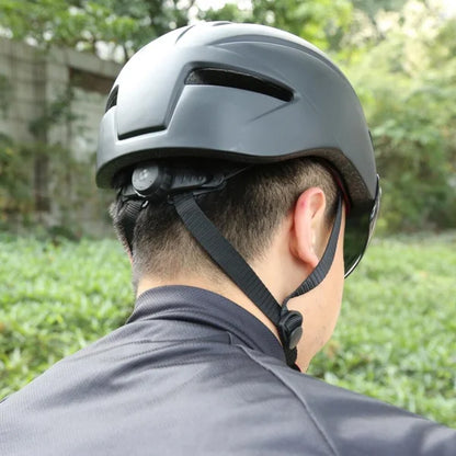 CASCO DA CICLISMO DA MONTAGNA E DA STRADA, OCCHIALI MAGNETICI RIMOVIBILI, CAPPUCCIO DI SICUREZZA PER LO SPORT DA SKATEBOARD