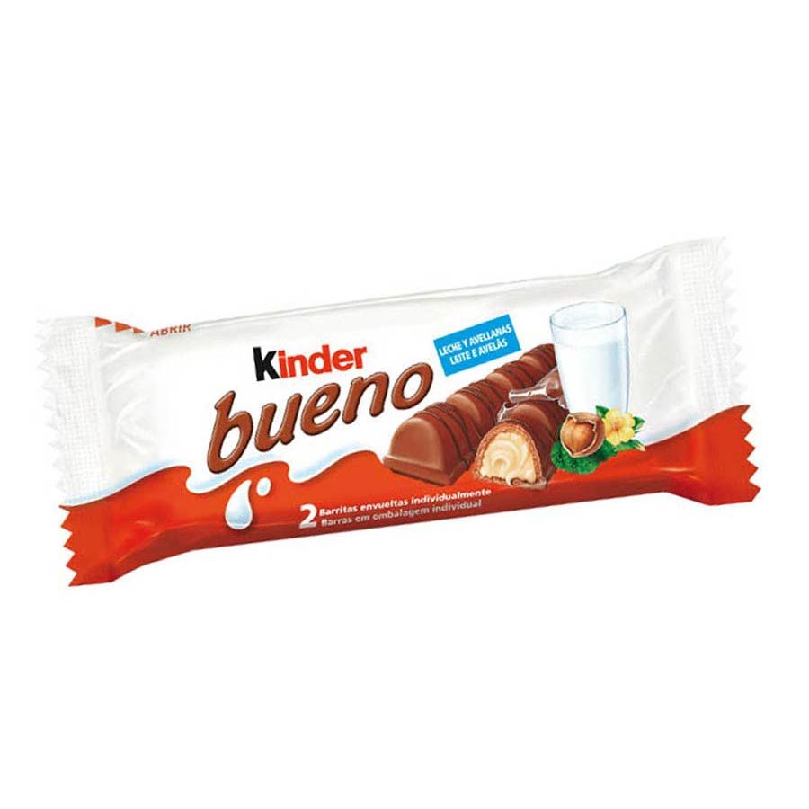 Kinder Bueno Wafer Ricoperto Di Cioccolato Al Latte Ripieno Di Crema Alla Nocciola