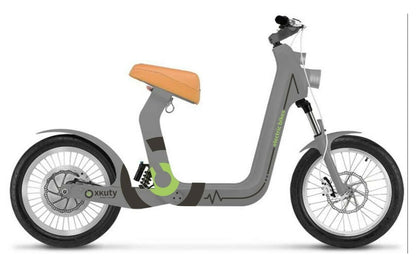 XKUTY Moto Eléctrica para Adultos Blanca-Verde